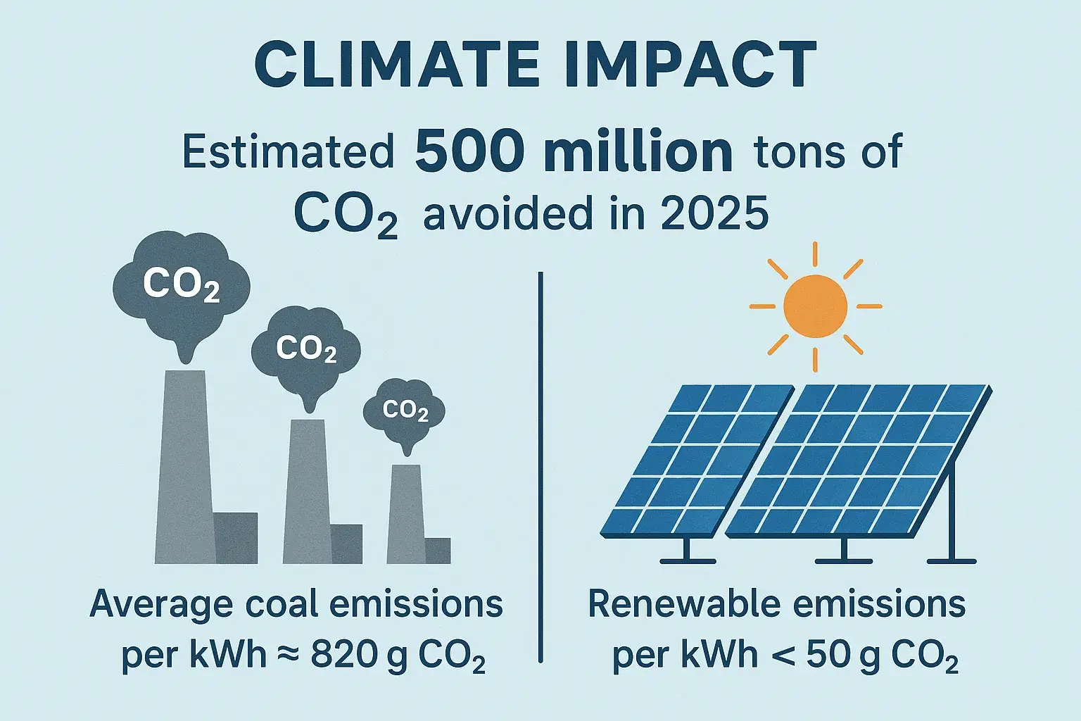 Renewable Overtakes Coal Infographic