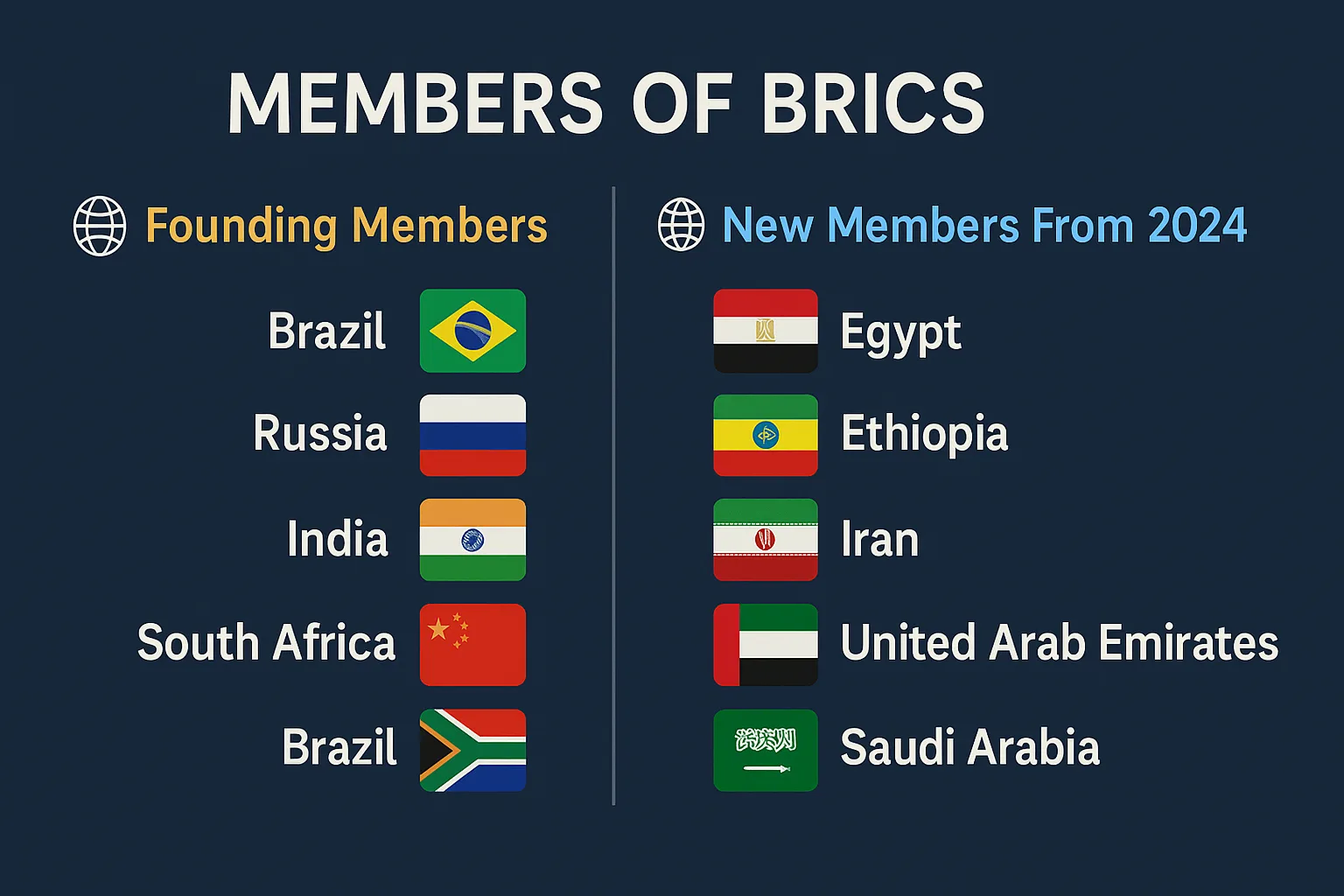 BRICS Alliance - Member States